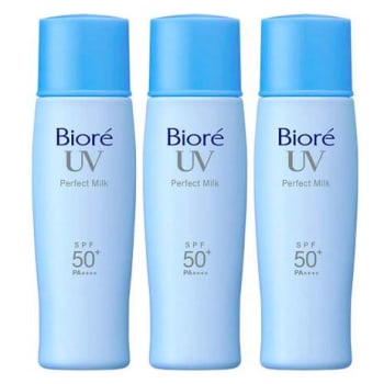 Kit Três Protetores Solares Bioré Uv Perfect Milk