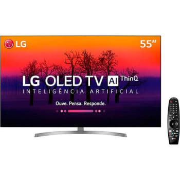Smart TV Oled 55" LG OLED55B8SSC Ultra HD 4k com Conversor Digital 4 HDMI 3 USB Wi-Fi com Inteligência Artificial Thinq Ai Wi-fi Controle Smart Magic