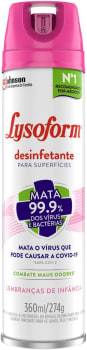 Desinfetante Aerossol Lembrança de Infância Lysoform 360ml