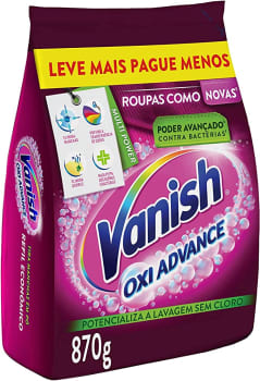 Refil Tira Manchas em Pó Oxi Advance 870g - Vanish Rosa