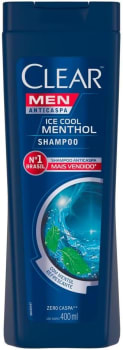 Clear Men Ice Cool Menthol Shampoo Anticaspa 400ml