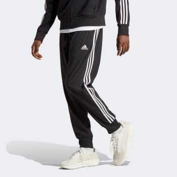 Calça Adidas 3 Listras Masculina - Preto+Off White