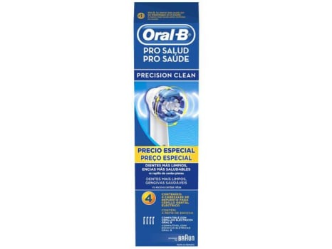 Refil para Escova Elétrica Oral-B Precision Clean - 4 Unidades - Magazine Ofertaesperta