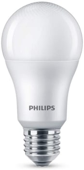 2 Unidades - Lampada LED bulbo Philips, luz amarela, 4.5W, Bivolt (100-240V), Base E27 