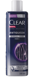 Clear Shampoo Antiqueda Men Derma Solutions 300Ml