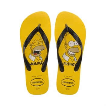Havaianas Simpsons Amarelo Ouro