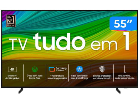 Smart TV 55" 4K UHD QLED Samsung 55Q60DA Wi-Fi Bluetooth Alexa 3 HDMI 2 USB