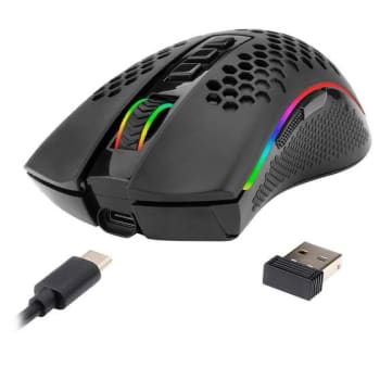 Mouse Gamer Sem Fio Redragon Storm Pro, RGB, 16000 DPI, 8 Botões, Wireless, Preto - M808-KS