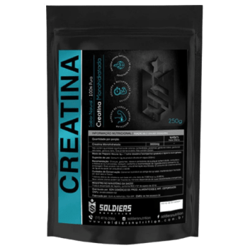 Creatina Monohidratada 100% Pura Importada 250g - Soldiers Nutrition