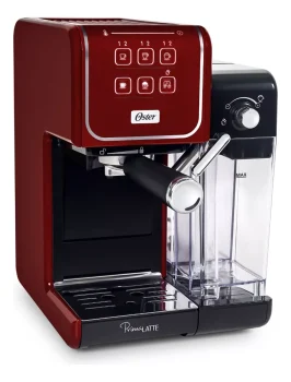 Cafeteira Espresso Primalatte Bvstem6801r Touch Red Oster, 110V (Preto/Vermelho)