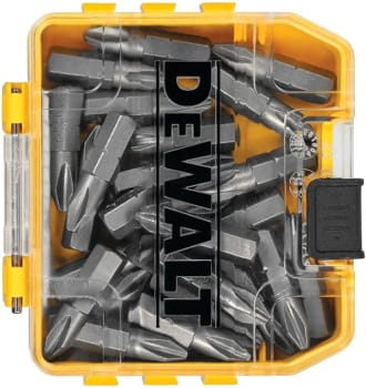 DEWALT Conjunto de chave de fenda, Phillips #2, 2,5 cm, 25 peças (DWAF2002B25), amarelo