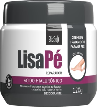 2 Potes — BIO SOFT Creme Lisa Pé Ácido Hialurônico - Hid Profunda