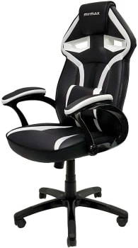  Cadeira Gamer MX1 Giratória Preto e Branco - Mymax, Mymax, 25.009042, Branco e preto 