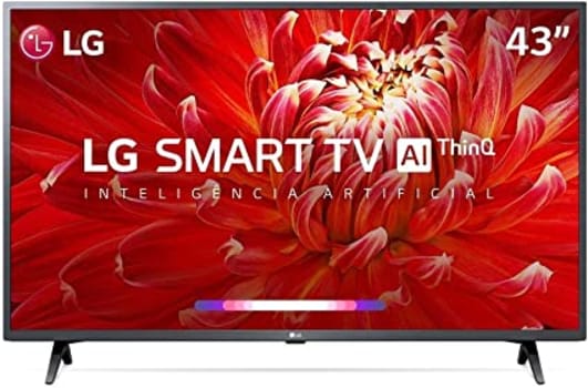 Smart TV LED 43" LG ThinQ AI Full HD 43LM6300PSB 3 HDMI