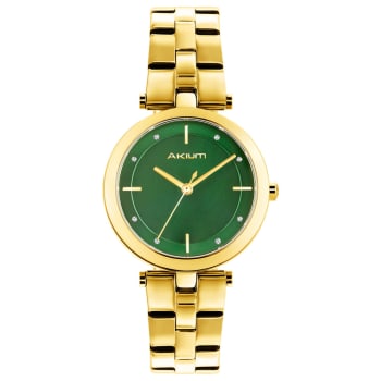 Relógio Akium Feminino Aço Dourado