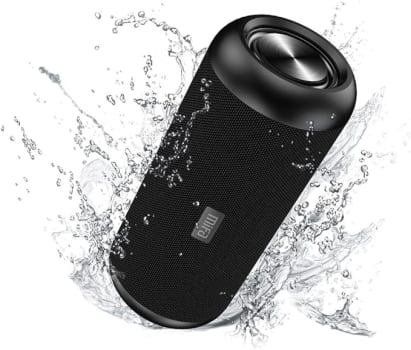 MIFA A8 Caixas de Som Portáteis Bluetooth, Alto-falante portátil IPX7 à prova d'água, 30W Bass, Emparelhamento estéreo sem fio, Mic embutido, Suporte Micro SD, AUX-in, micro-USB Charing, Preto