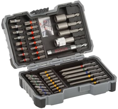 Kit de Pontas e Soquetes Bosch para parafusar com 43 unidades