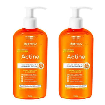 Darrow Actine Vitamina C Kit com 2 unidades - Gel de Limpeza - Limpeza Facial Dermocosmético - Magazine