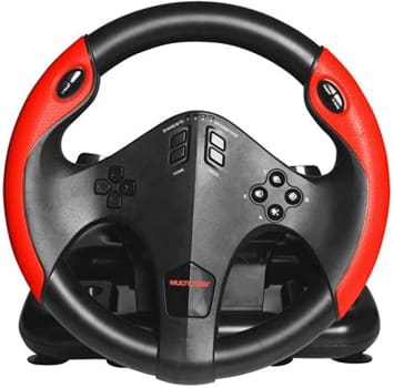 Volante Gamer com Marcha e Pedal Multiplataforma Multilaser - JS087