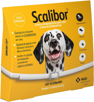 Coleira Antiparasitária Scalibor 65cm Scalibor para Cães, 65cm