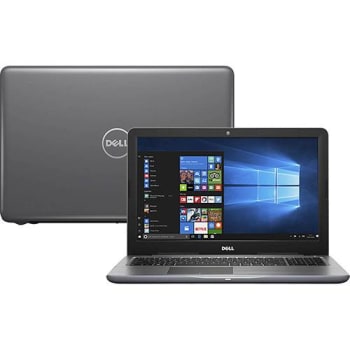 Notebook Dell Inspiron i15-5567-A40C Intel Core i7 8GB (AMD Radeon R7 M445 de 4GB) 1TB Tela LED 15,6" Windows 10 - Cinza