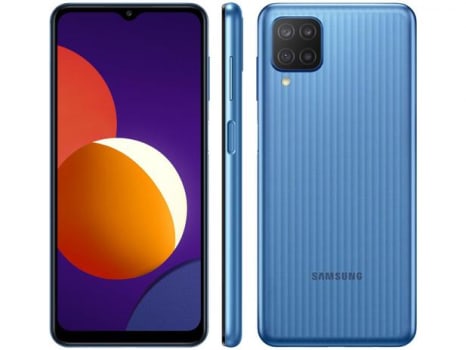 Smartphone Samsung Galaxy M12 64GB 4G - 4GB RAM Tela 6,5” - Azul