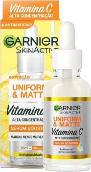 Sérum Facial Antimarcas Garnier Uniform & Matte Vitamina C, 30ml