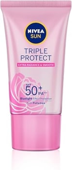 NIVEA SUN Protetor Solar Facial Tripla Proteção Loção Pele Radiante FPS50 40ml