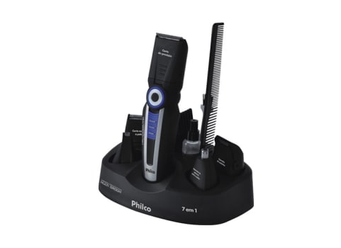 Aparador de Pelos Philco Multi Groom 7 em 1 Bivolt - Preto