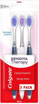 Escova de Dente Colgate Gengiva Therapy 3 Unid