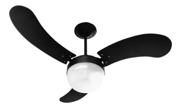 Ventilador De Teto Venti-Delta New Montana 3 Pás MDF 92cm,110V ou 220V (Preto)