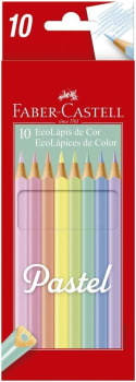 Lápis de Cor Faber-Castell EcoLápis Pastel 10 Cores - 120510P