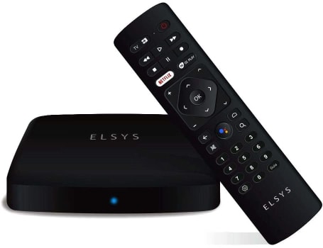 Receptor Android TV 4K com Conversor Digital Elsys ETRI02 Streaming Box