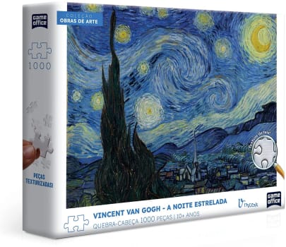 Quebra-Cabeça Toyster Vincent Van Gogh: A Noite Estrelada - 1000 Peças