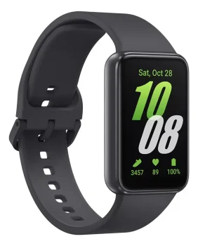 Smartwatch Samsung Galaxy Fit3 Esportivo AMOLED 1.6" Grafite, Resistente à Água, Bluetooth