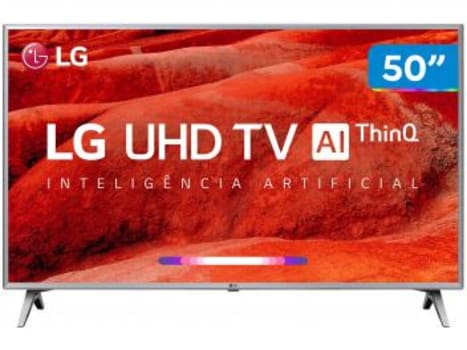 Smart TV 4K LED 50” LG 50UM7500PSB Wi-Fi - Inteligência Artificial Conversor Digital 4 HDMI - Magazine Ofertaesperta