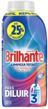 Detergente Líquido Para Diluir Brilhante Limpeza Total 500ml