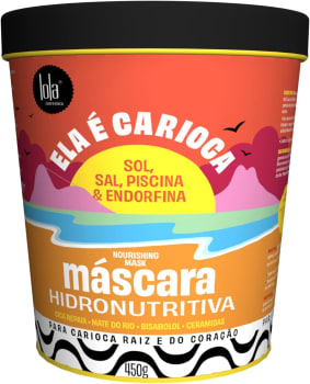 Máscara Hidronutritiva Lola Cosmetics Ela é Carioca Sol, Sal, Piscina & Endorfina - 450g