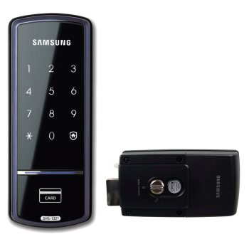 Fechadura Digital de Porta Samsung - SHS-1321 com Cartão RFID com Senha