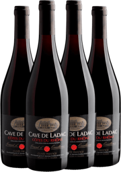 Kit 4 Cave de Ladac Côtes du Rhône AOP por R$54,90 cada Garrafa