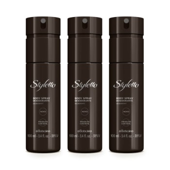 Combo Boticolletion Styletto: Body Spray Desodorante 100ml (3 unidades)