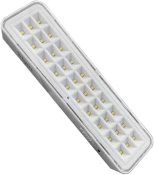 4 Unidades - Luminária De Emergência 30 LEDS 2W Elgin Bivolt Bateria até 6 horas Luz Branca Fria