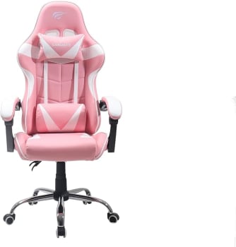 Cadeira Gamer Havit Ultimate - GC933 (Rosa e Branco)