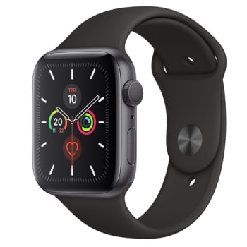 Apple Watch Series 5 Gps, 40mm Space Grey Aluminium Case With Black Sport Band