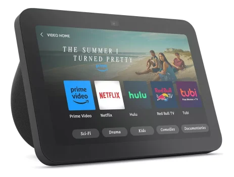 Amazon Echo Show 8 de 3ª geração com assistente virtual Alexa preto 110/220V