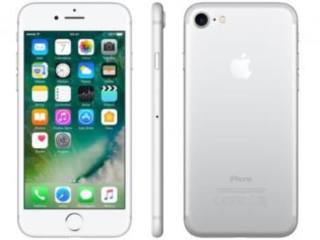 iPhone 7 Apple 32GB Prateado 4G Tela 4.7" Retina - Câm. 12MP + Selfie 7MP iOS 10 Proc. Chip A10 - Magazine Ofertaesperta