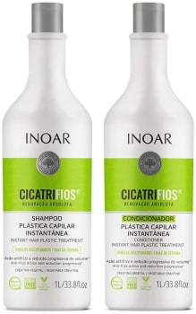 Kit Shampoo e Condicionador Cicatrifios Plástica Capilar 1L Inoar