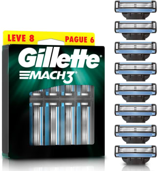 Carga Sensitive Gillette Mach3 L8P6 - 8 unidades