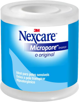 Fita Nexcare 3M Micropore Branca 50mm x 45m