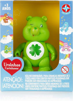 Brinquedos Estrela - Boneco Vinil Ursinhos Carinhosos, Boa Sorte, Verde, 7,5 cm